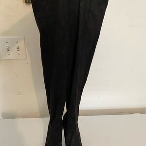 NWOT Black Suede Over-the-Knee Boots